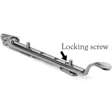 Spoon EndL Lockable Stay 10" Polished Chrome