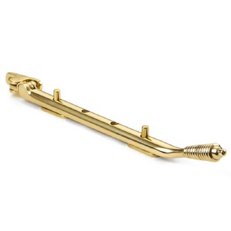 Reeded Casement Stay 10.5" Polished Brass Unlacquered