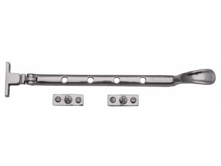 Heritage Casement Stay 10"  V990 Polished Chrome