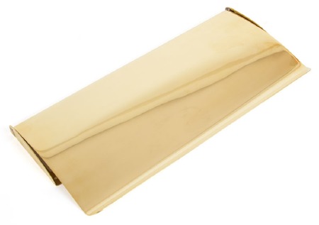 From The Anvil Small Internal Letter Box Flap Polished Brass