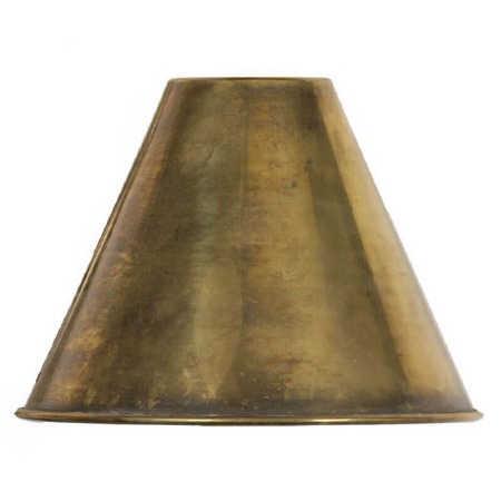 Metal Coolie Shade 5" Renovated Brass