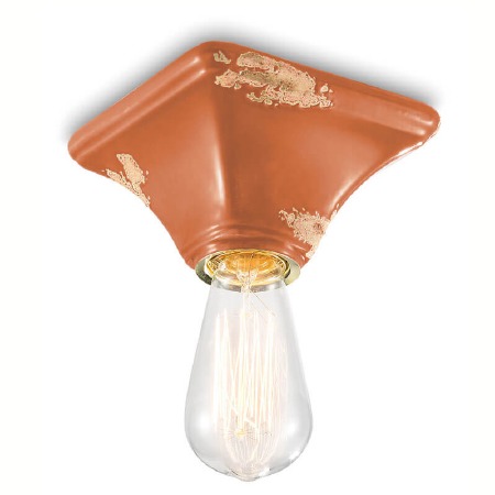 Ferroluce Ceiling Light C135 Vintage Arancio