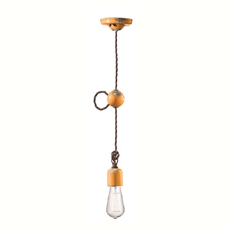Ferroluce Pendant Light C660 Vintage Giallo