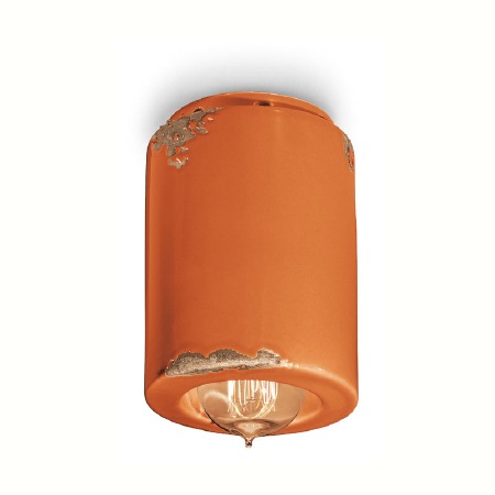 Ferroluce Ceiling Light C985 Vintage Arancio