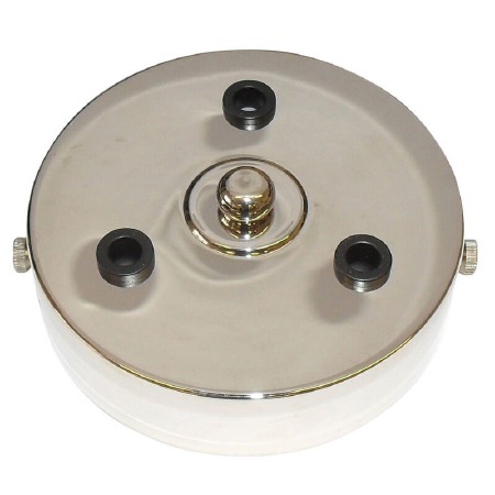 Ceiling Rose 3 Outlets Nickel