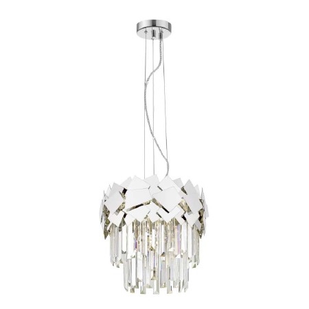 Celine 6 Light Crystal Pendant Chrome