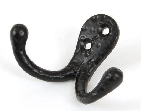 From The Anvil Celtic Double Robe Hook Black - Broughtons Lighting ...