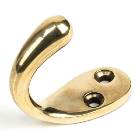 From The Anvil Celtic Single Robe Hook Aged Brass