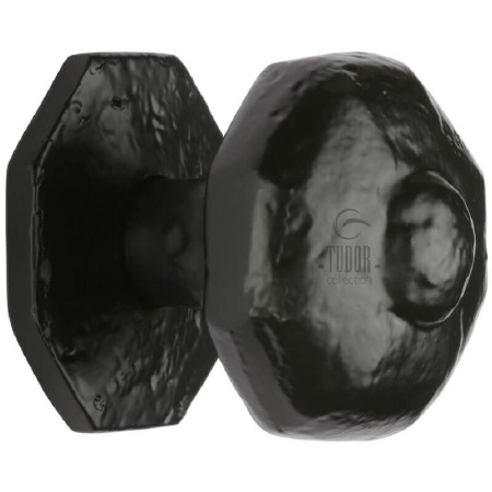 Heritage Tudor Centre Door Knob TC350 Black Ironwork
