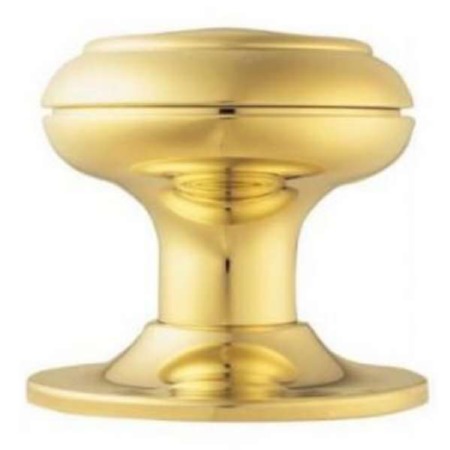 Centre Door Knob Circular Stainless Brass