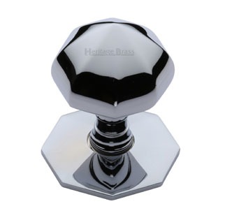 Heritage V880 Centre Door Knob Polished Chrome