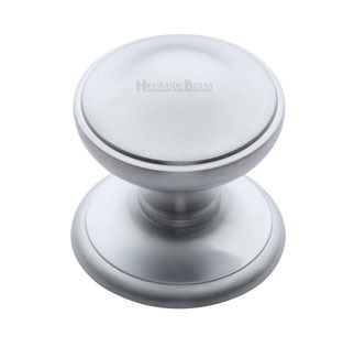 Heritage V900 Centre Door Knob Satin Chrome