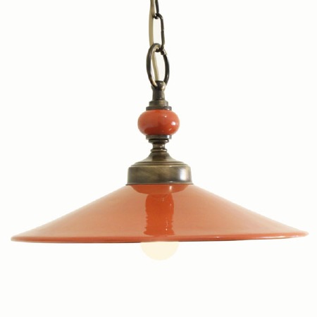 Ferroluce Chain Pendant Ceiling Light Arancio