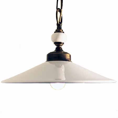 Italian Ceramic Chain Pendant Ceiling Light Crema Broughtons