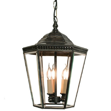 Chelsea Large Pendant Lantern Antique Brass