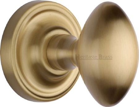 Heritage Chelsea Mortice Knobs CHE7373 Satin Brass