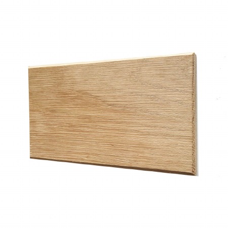 Oak Plinth for House Numbers Chevron Edge 3 Digit