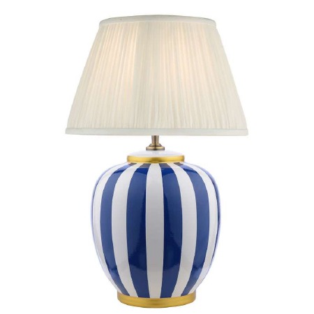 Circus Table Lamp Blue With Ivory Shade