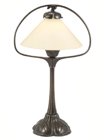 Art Nouveau Hoop Desk or Table Lamp