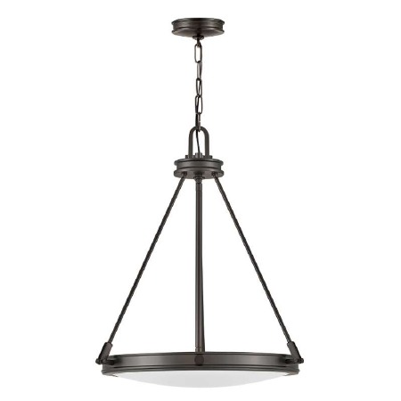 Hinkley Collier Uplighter Pendant Black Oxide