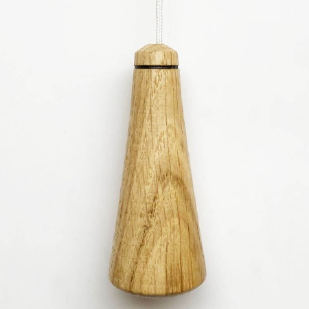 Cord Pull Cone  Hand-made Solid Oak