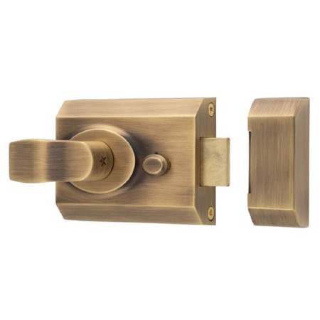 Contract Night Latch 60mm Antique Brass