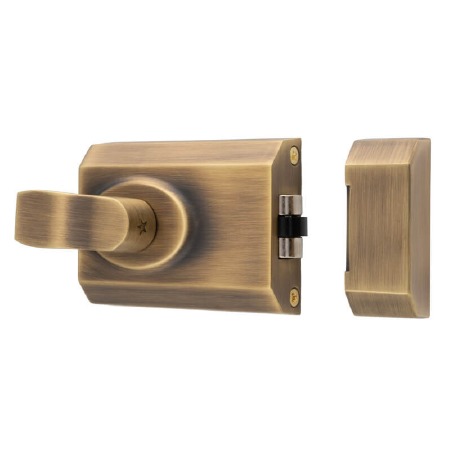 Contract Roller Night Latch 60mm Antique Brass