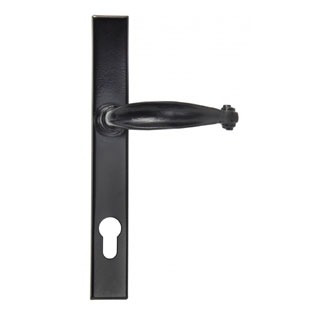 From The Anvil Slim Cottage Espagnolette Door Handles Black