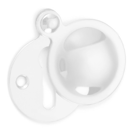 Covered Curve Escutcheon Polished Nickel