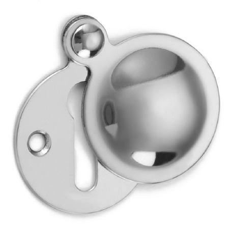Covered Curve Escutcheon Polished Chrome