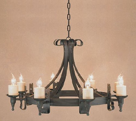 Cromwell 8 Light Chandelier Matt Black