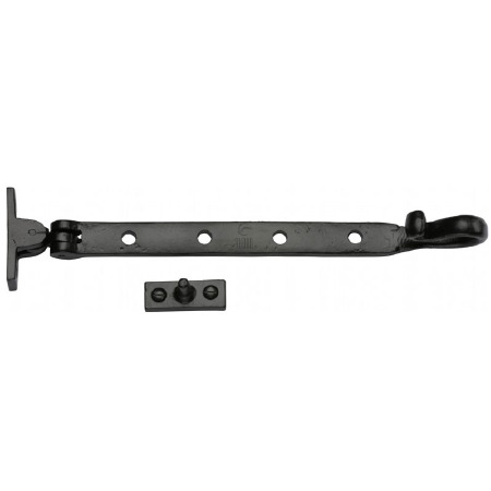 Heritage Tudor Crook Casement Stay TC580 10" Black Ironwork