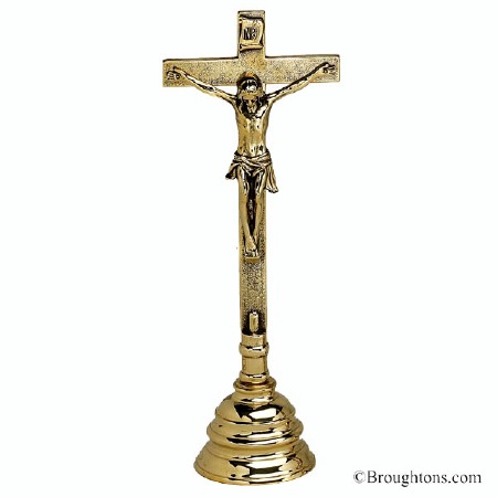 Crucifix 42cm Brass