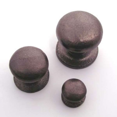 Aston Cupboard Door Knob 16mm Rustic Solid Bronze