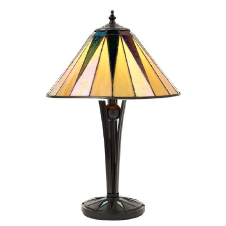 Interiors 1900 Dark Star Tiffany Small Table Lamp
