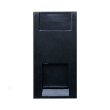 RJ45 Cat 6 Data Module Black 50x25mm