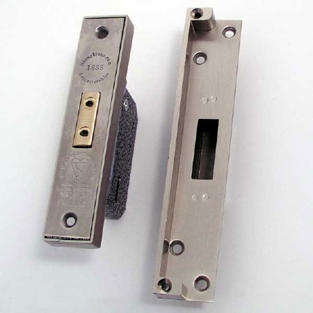 Broughtons Deadlock Rebate Kit G3070 13mm Satin Stainless Steel