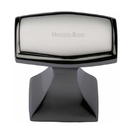 Heritage Deco Design Cabinet Knob C0333 32 Polished Nickel