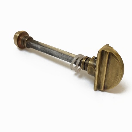 Turn & Release Antique Satin Brass Unlacquere