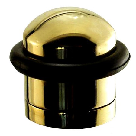 Dome Door Stop Polished Brass