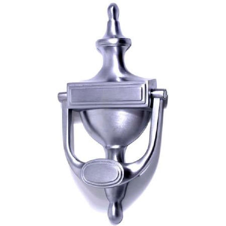 Aston Stepped Urn Door Knocker Satin Chrome