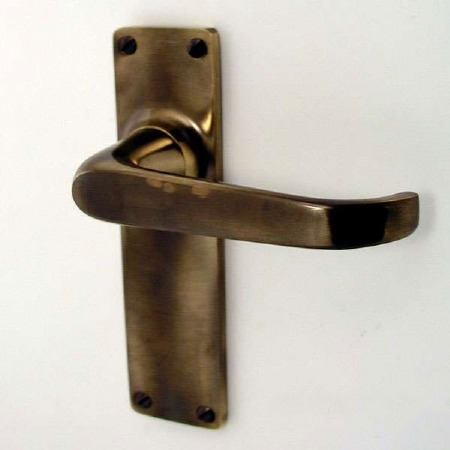 Victorian Door Handles - Brass Plain (pair)