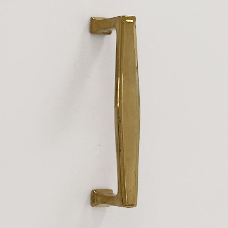 Aston Art Deco Pull Handle 190mm Polished Brass Unlacquered