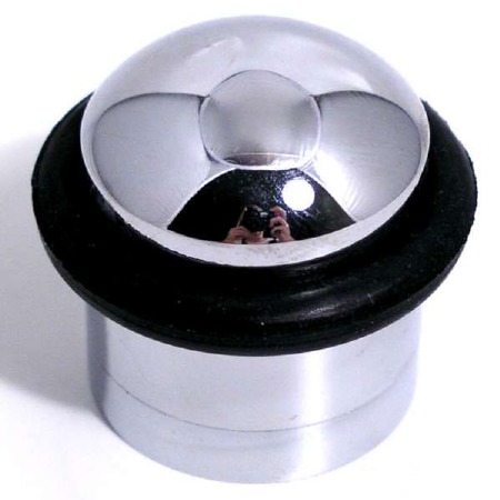 Dome Door Stop Polished Chrome