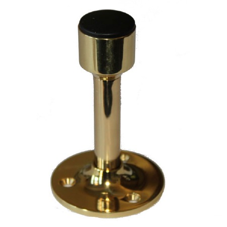 Heavy Duty Skirting Door Stop Brass
