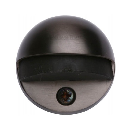 Heritage Oval Floor Mounted Door Stop V1080 Matt Bronze