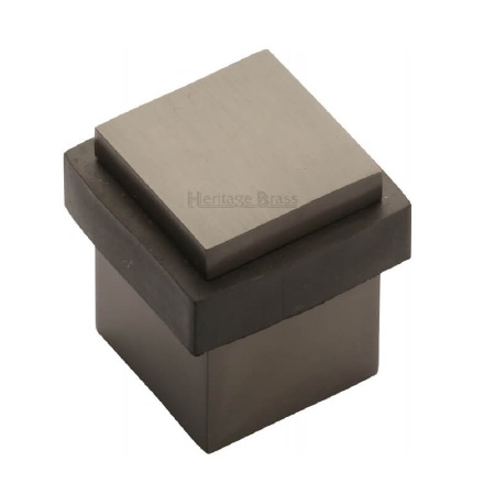 Heritage Floor Mounted Square Door Stop V1089 Matt Bronze