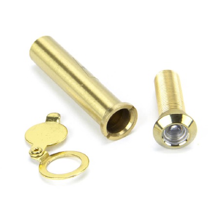 From The Anvil Door Viewer Polished Brass