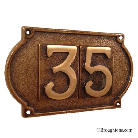 Double Plaque for Numerals