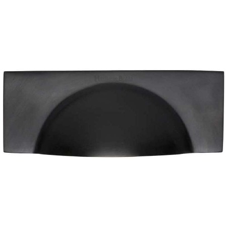 Heritage Cabinet Pull C2764 Matt Black - Broughtons Lighting & Ironmongery